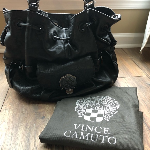 Vince Camuto Handbags - {hp} {preloved} Large Leather Vince Camuto Purse